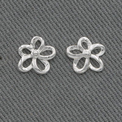 Sterling silver open daisy studs