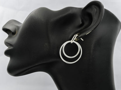 Sterling silver open circles