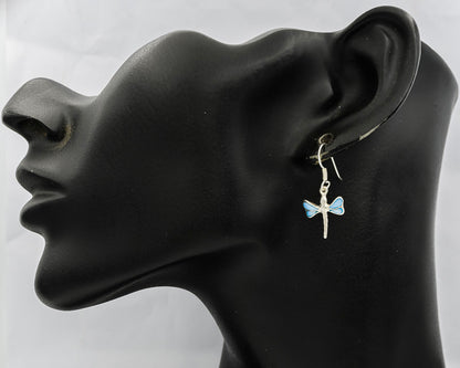 Dragonfly in MOP set in silver