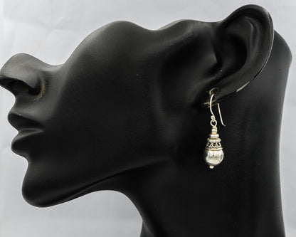 Sterling Silver Bali Dangling Earrings - Silvertree Jewelry #