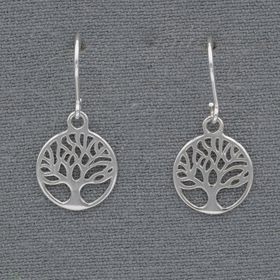 Sterling silver Tree of Life earring - Silvertree Jewelry #