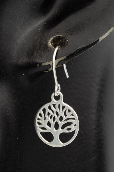 Sterling silver Tree of Life earring - Silvertree Jewelry #