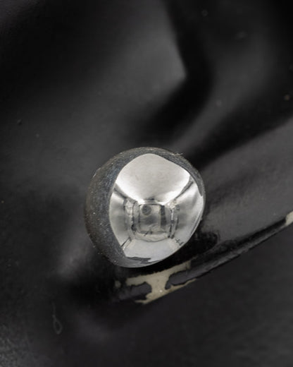 Sterling Silver Dome Stud Earrings (12 mm) - Silvertree Jewelry #