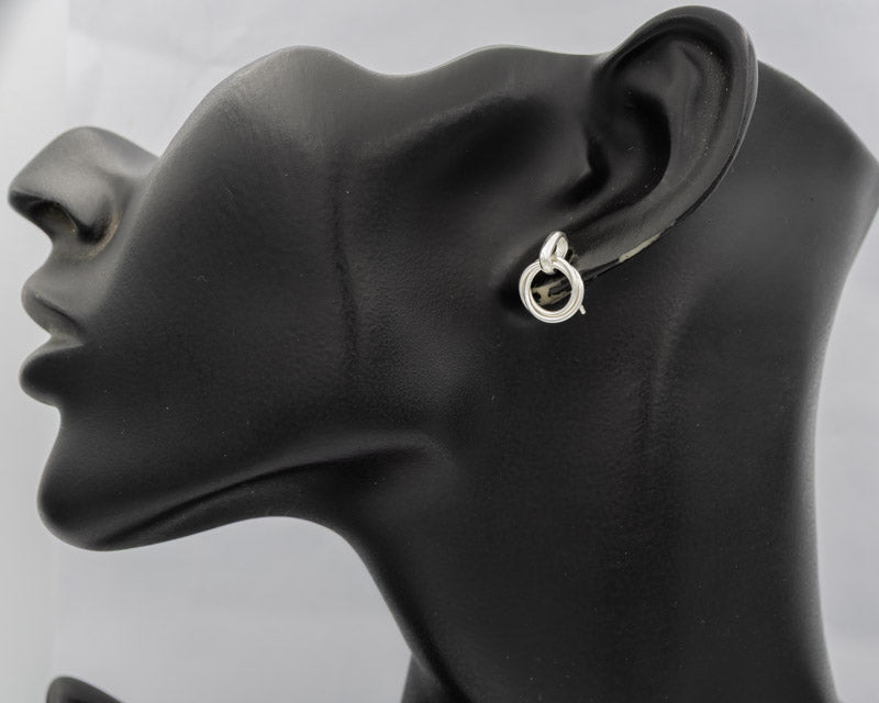 Sterling silver intertwined circles - Silvertree Jewelry #
