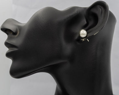 Sterling Silver Round Ball Stud Earrings – 10 mm - Silvertree Jewelry #