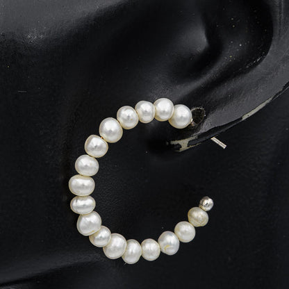 Pearl hoops Large