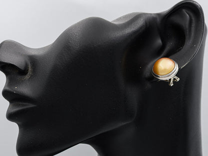 Champagne Mabe' set in sterling silver