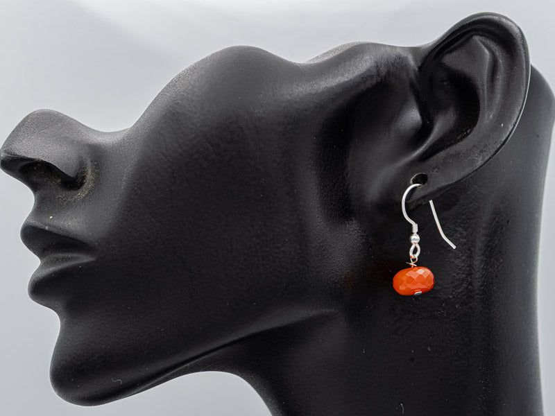Carnelian danglings with silver