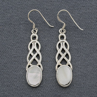 Sterling silver earrings with Mother of pearl