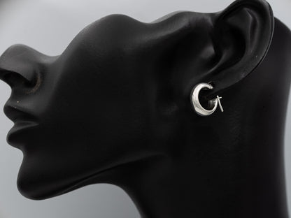Sterling silver hoop 1.5 cm x 5mm