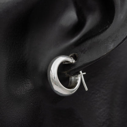 Sterling silver hoop 1.5 cm x 5mm