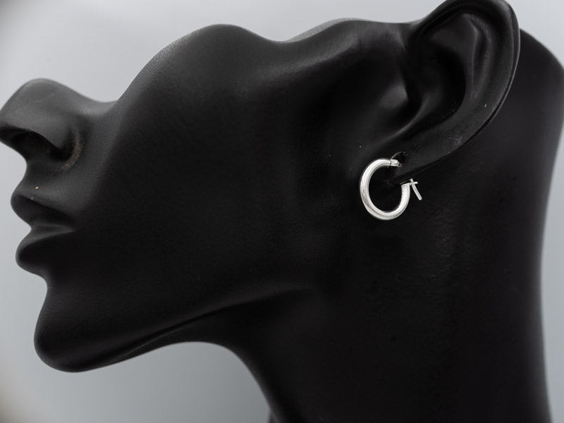 Sterling silver hoop 1.2 cm