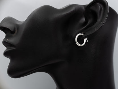 Sterling silver hoop 1.2 cm
