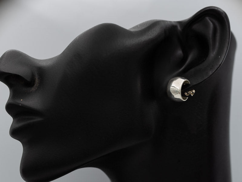 Sterling silver hoops 1.2 cm x 8 mm
