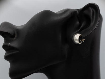 Sterling silver hoops 1.2 cm x 8 mm