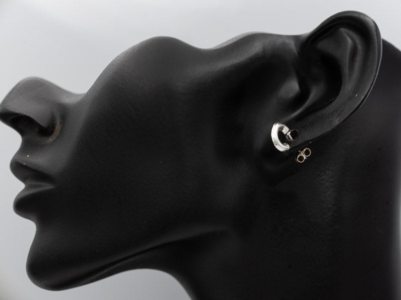 Sterling silver petite hoops