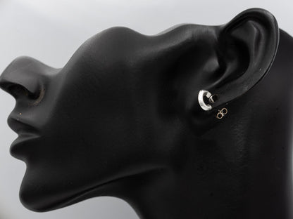 Sterling silver petite hoops