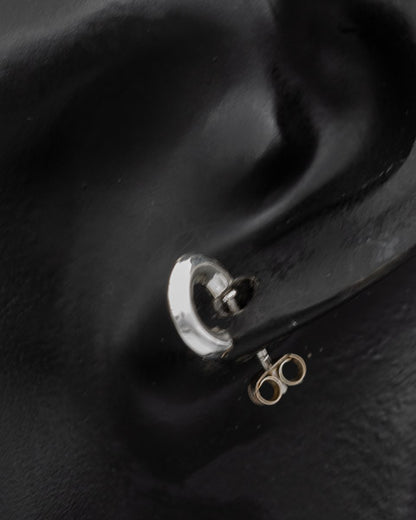 Sterling silver petite hoops