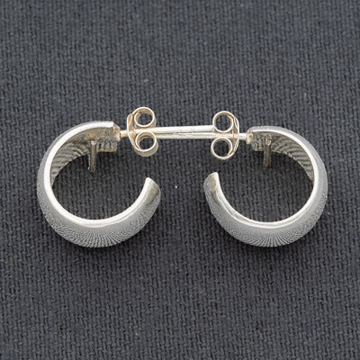 Sterling silver hoops 1.2 cm x 8 mm
