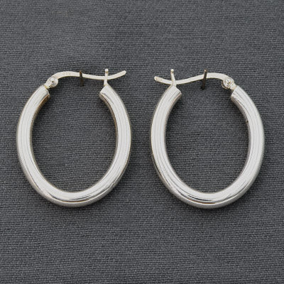 Sterling silver pipe ovals