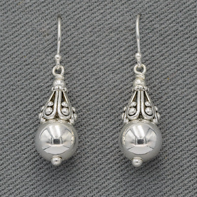 Sterling silver bali earrings medium
