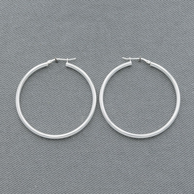 Sterling silver hoop 2.5 mm