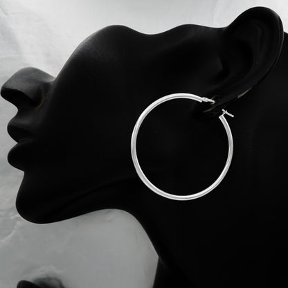 Sterling silver hoop 2.5 mm