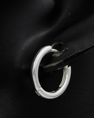 Sterling silver round huggie