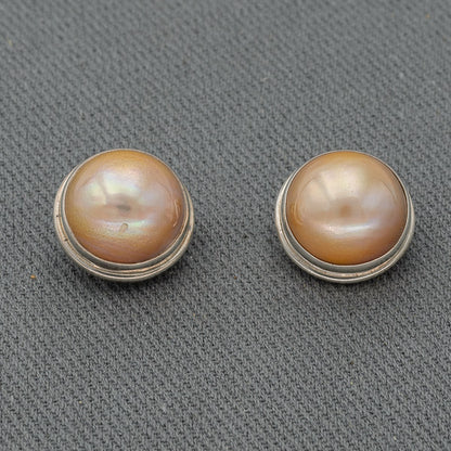 Champagne Mabe' set in sterling silver