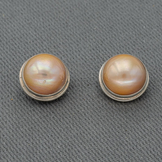Champagne Mabe' set in sterling silver
