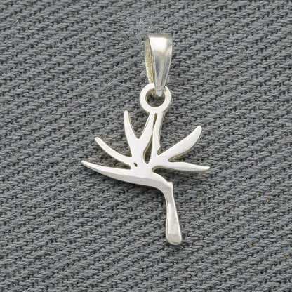 Sterling silver strelitzia pendant