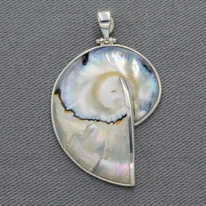 Sterling silver shell pendant