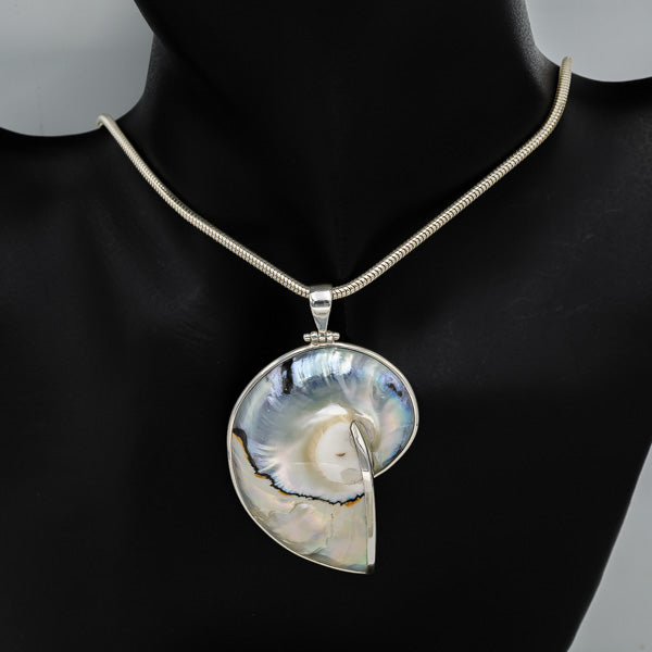 Sterling silver shell pendant