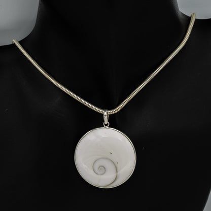 Sterling silver shiva pendant