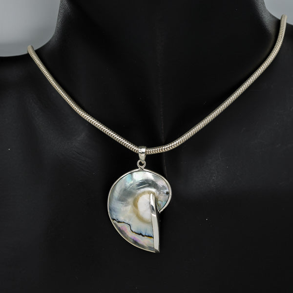 Sterling silver shell pendant