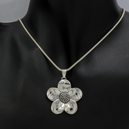 Sterling silver flower