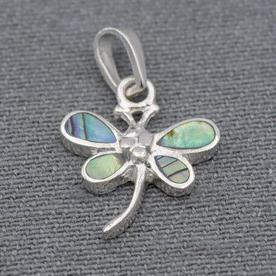 Small Sterling Silver Dragonfly Pendant - Silvertree Jewelry #
