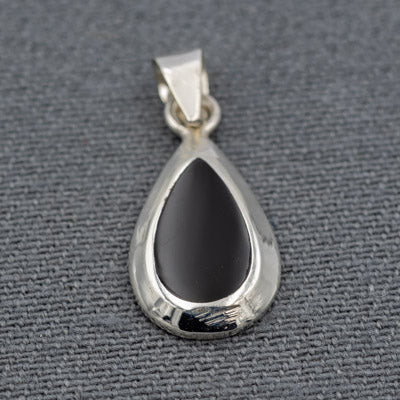 Pear-Shaped Mother of Pearl Pendant in Sterling Silver - Silvertree Jewelry #