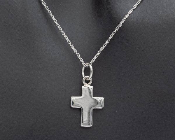 Solid Sterling Silver Cross Pendant