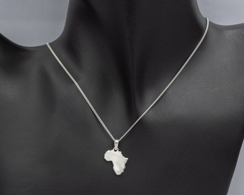 Sterling Silver Africa Pendant – Meaningful Jewellery - Silvertree Jewelry #