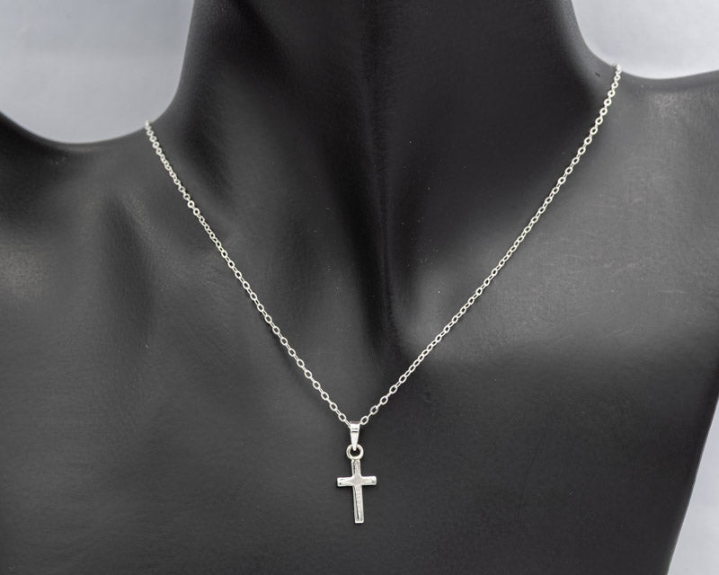 Petite Sterling Silver Cross Pendant - Silvertree Jewelry #