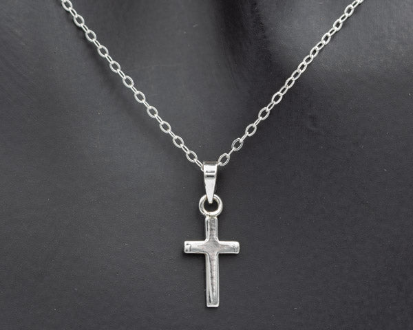 Petite Sterling Silver Cross Pendant - Silvertree Jewelry #