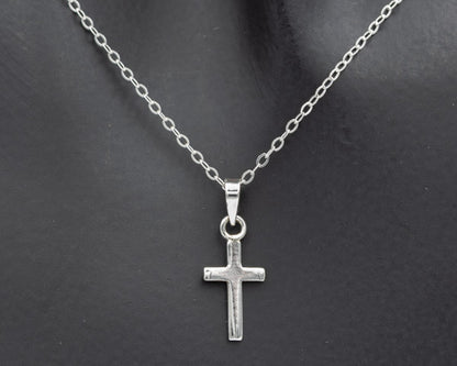 Petite Sterling Silver Cross Pendant - Silvertree Jewelry #