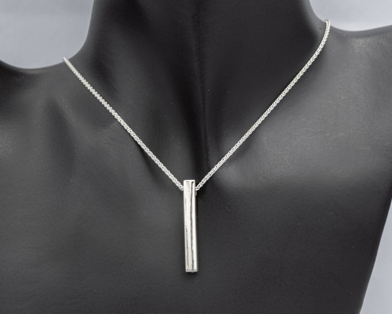 Sterling Silver Cubis Pendant – Modern Geometric - Silvertree Jewelry #