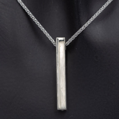 Sterling Silver Cubis Pendant – Modern Geometric - Silvertree Jewelry #
