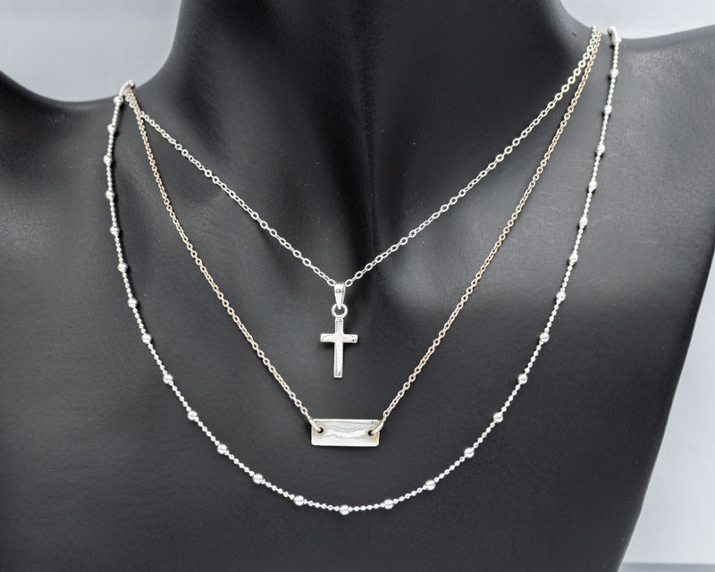 Petite Sterling Silver Cross Pendant - Silvertree Jewelry #