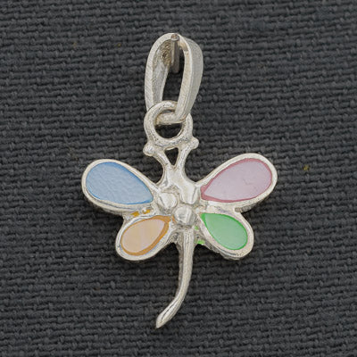 Small Sterling Silver Dragonfly Pendant