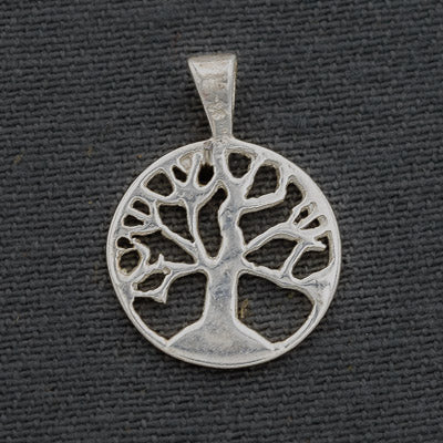 Sterling silver Tree of life pendant 1.5 cm