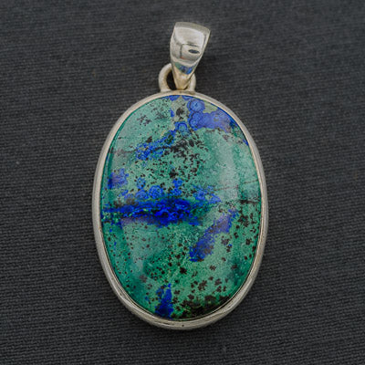 Sterling silver Chrysocolla pendant