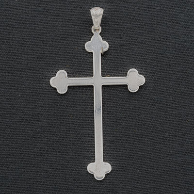 Sterling silver Gothic cross